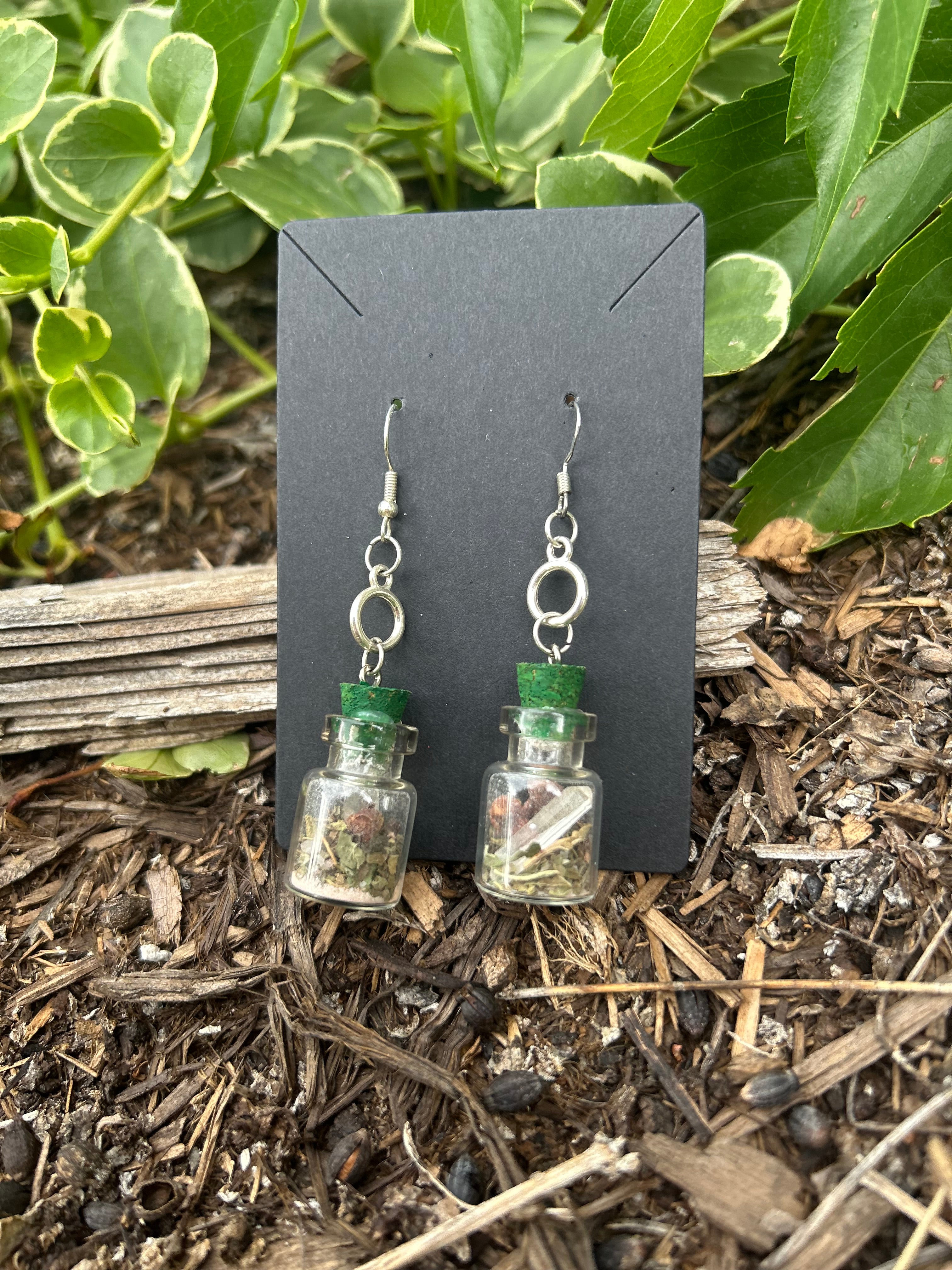 Custom Spell Jar Earrings