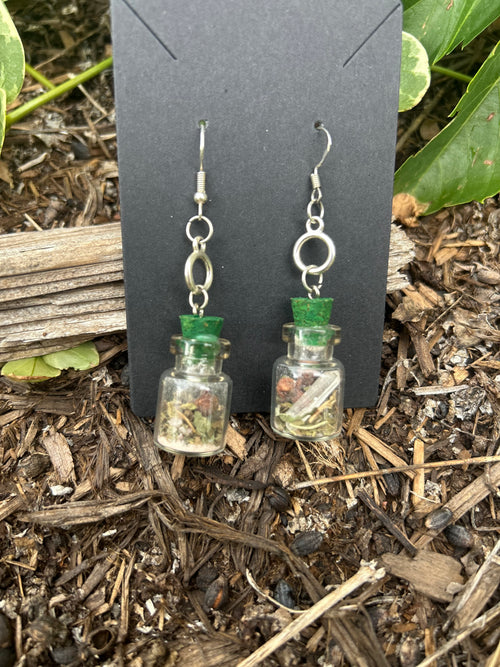 Custom Spell Jar Earrings